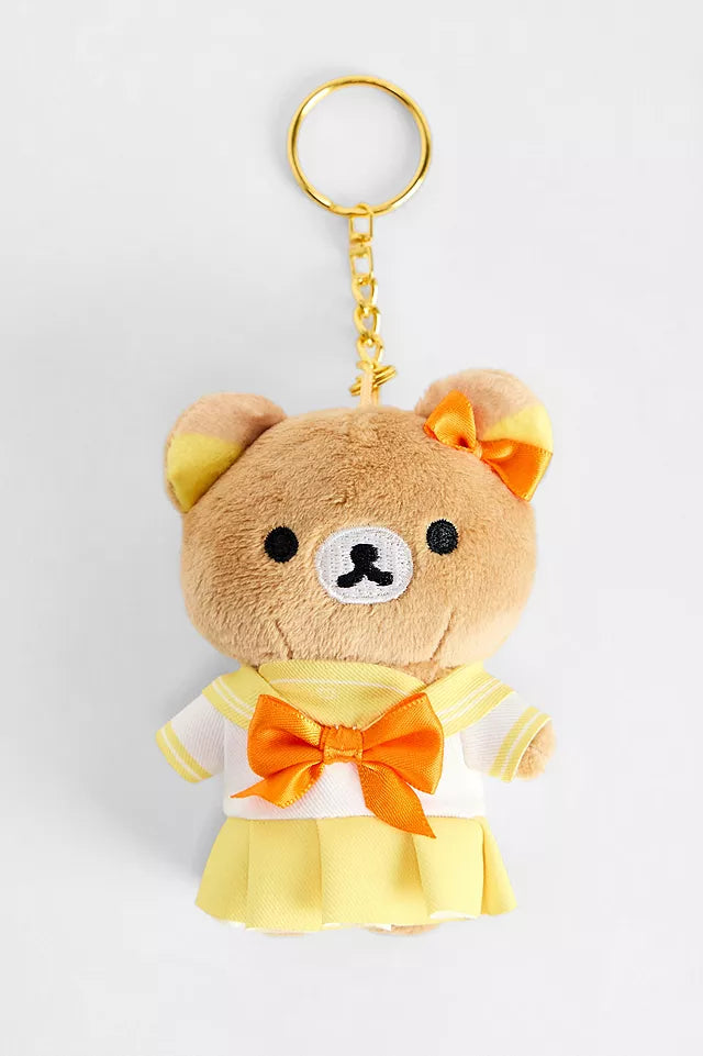 RILAKKUMA SCHOOL UNIFORM PLUSH PENDANT