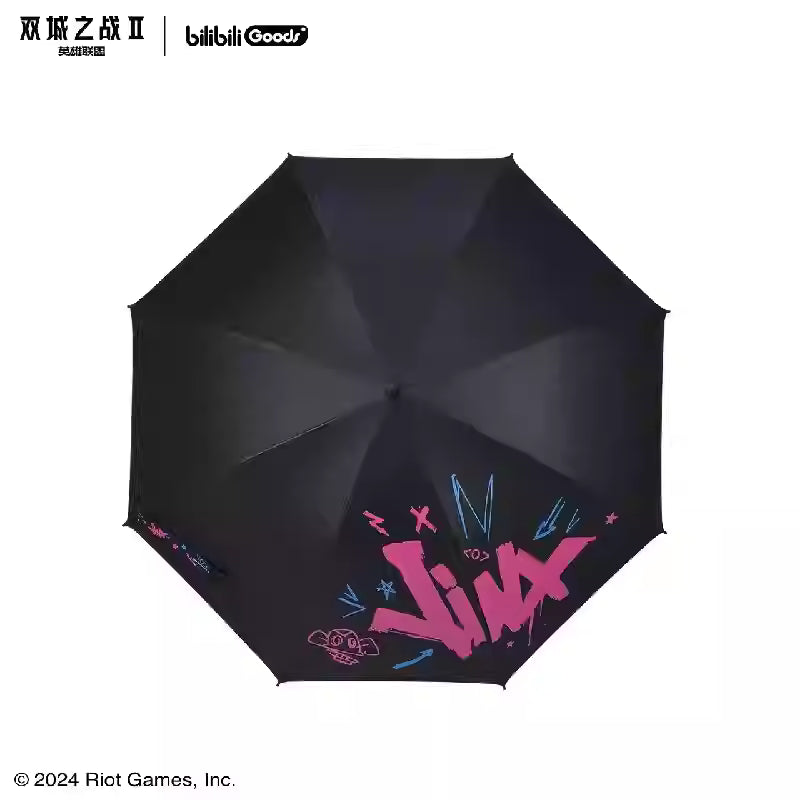 [ORDER ON REQUEST] BILIBILIGOODS LEAGUE OF LEGENDS Arcane Jinx Design Stick Umbrella