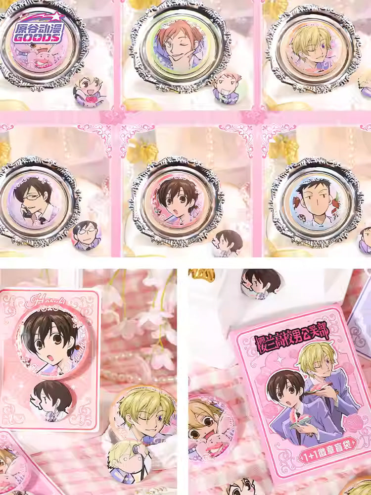 [ORDER ON REQUEST] Yuangu OURAN HIGH SCHOOL HOST CLUB 1+1 Badge Button Pin (Random)