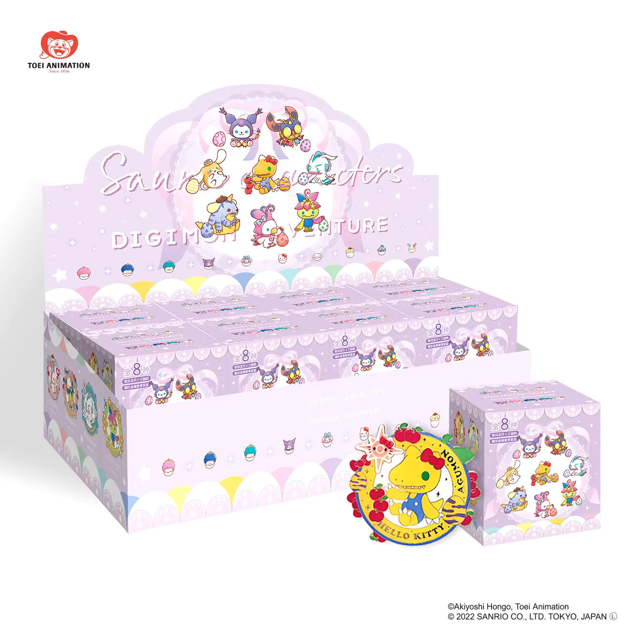 [ORDER ON REQUEST] GOGOGOODS DIGIMON ADVENTURES x SANRIO Metal Badge Pin Blindbox (Random)