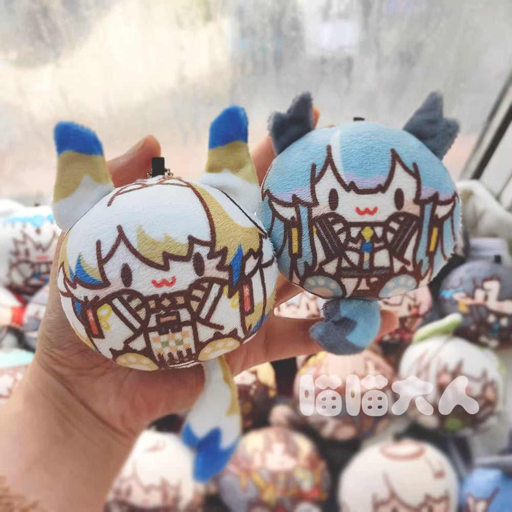 [ORDER ON REQUEST] FANMADE ARKNIGHTS Plush Ball Keychain by 喵喵大人
