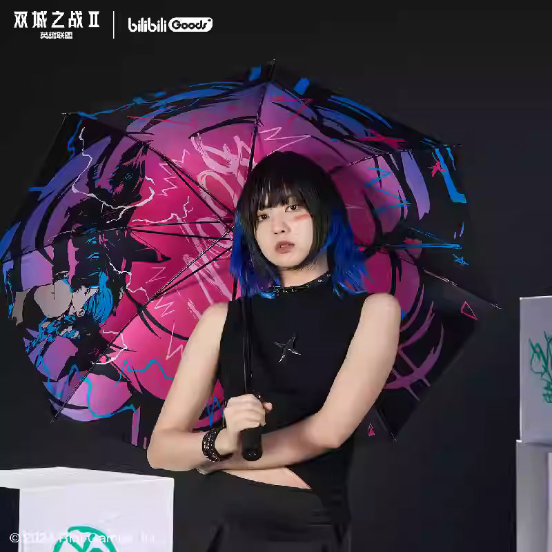 [ORDER ON REQUEST] BILIBILIGOODS LEAGUE OF LEGENDS Arcane Jinx Design Stick Umbrella