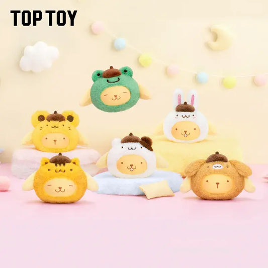 SANRIO POMPOMPURIN GOOD FRIENDS HEAD PLUSH