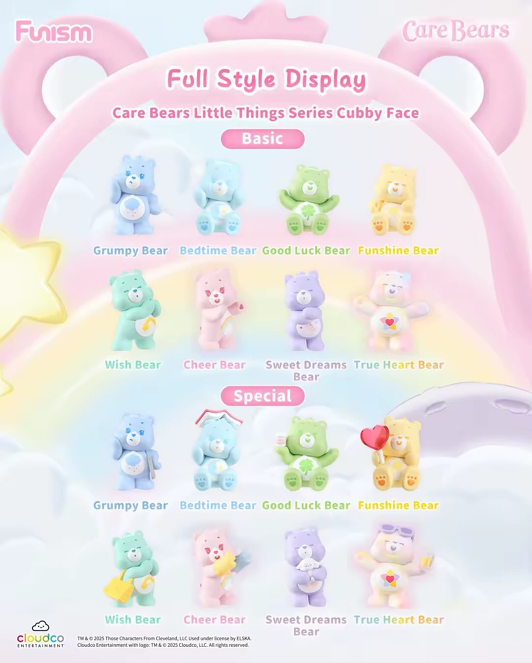 CARE BEARS Little Things Cubby Face